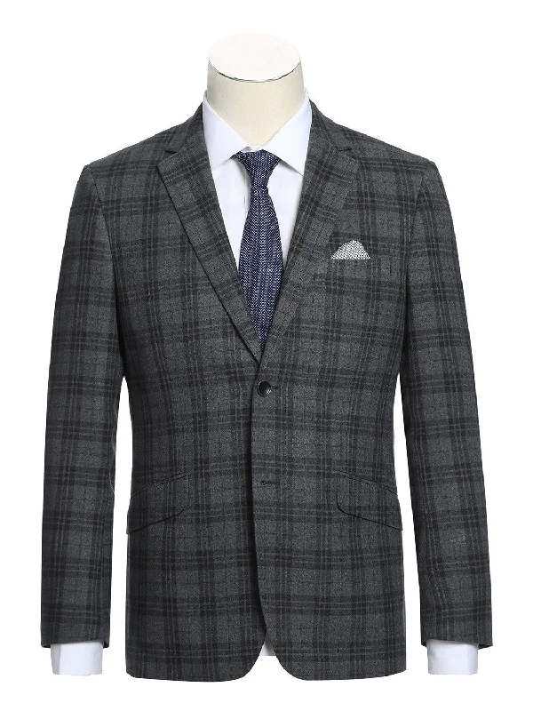 Men's Slim Fit Checked Suits