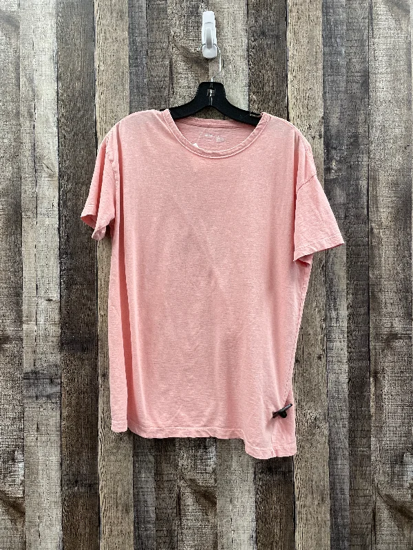 Top Short Sleeve By Aerie In Pink, Size: Xs