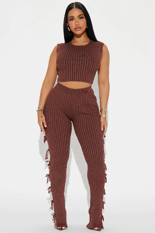 That Girl Pant Set - Chocolate